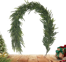 Künstliche Kiefer Girlande realistisch Winter Deko Kranz für Innenbereich