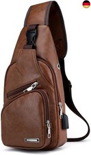 Sling bag leder - leder, brusttasche
