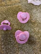 3 Magnet Schnulli für  baby born - annabell& 1 normaler Baby Born Schnuller rar!