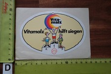 Alter Aufkleber Brauerei Malzbier Malztrunk Krombacher VITAMALZ (DA)