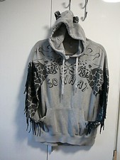 7 FBSister Pulli Hoodie Gr. XS/S grau mitGiraffenprint Mähne Ohren und "So What"