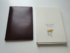 Seltenes Braun Bűffel bordeaux Lederetui Brieftasche Etui auch für Oldtimer Fans