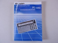 SHARP Taschencomputer PC-1262 / 1261 / 1260  Bedienungsanleitung / Handbuch