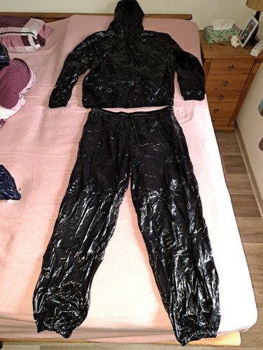 Glanz nylon regenjacke hose - nylon, regenjacke+hose