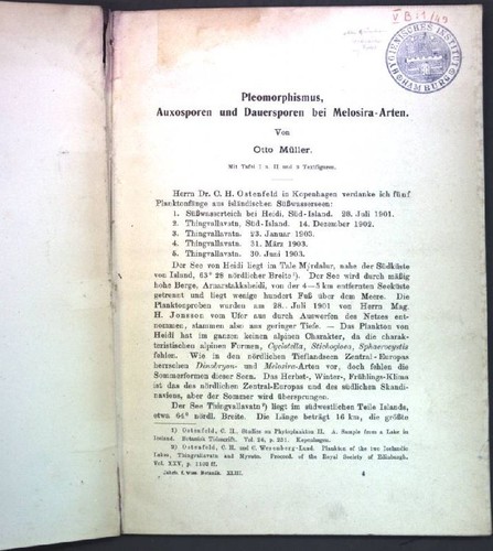 Pleomorphismus auxosporen und - auxosporen,
