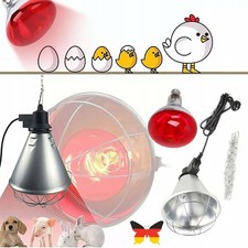 Wärmestrahler inkl Wärmelampe Ferkellampe Wärmestrahlgerät Kükenlampe Hühner250W