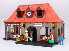 Playmobil Eisenbahn Bahnhof 4300 und Ersatzteile Zubehör Uhr doppelter Torbogen