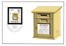 Maximumkarte DDR MiNr. 2924 «Holzbriefkasten um 1850»