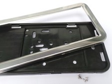 2x Kennzeichenhalter Edelstahl