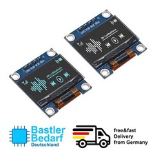 0,96” ZOLL OLED Display Arduino 128x64 SSD1306 I2C IIC blau/weiß Raspberry Pi