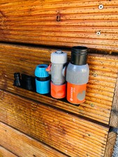 Gardena Adapter Schlauch Geräte Kupplung Garten Wasser Wandhalter Halter Anschlu