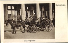 Ak Berlin, Berliner Typen, Taxameter Droschke, Kutscher - 10604910