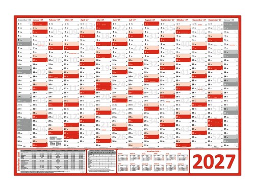 Xxl wandkalender din 2027 - xxl, a0