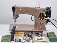Atemberaubende 1956 Singer 201K2 Nähmaschine, gewartet, für Leder, Stoff, Canvas