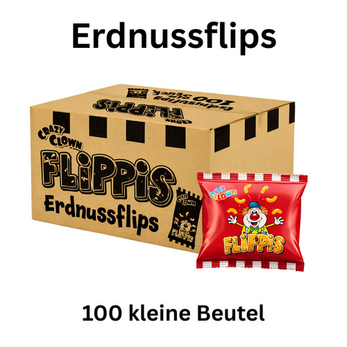 100x erdnussflips mini beutel - mini,