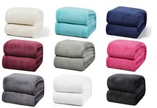 Kuscheldecke Fleece Uni