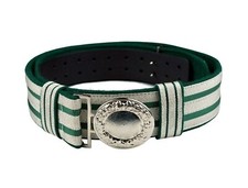 Feldbinde silber mit grünen