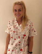 Kasack bunt mit Motiv aus