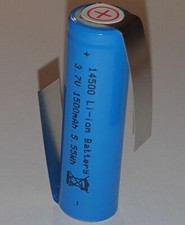 Ion akku typ 14500 - aa, 3,7v
