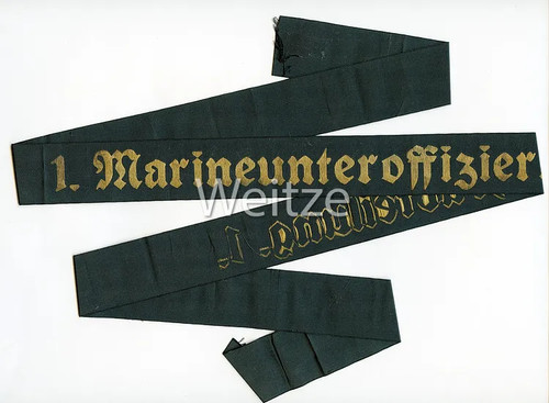 Kriegsmarine mützenband 1 - mützenband, "1
