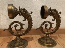 2 Alte Fischmotiv Wandleuchten