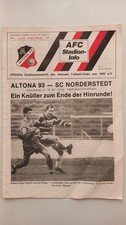 Stadionheft 94/95 Altona 93 vs