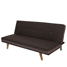 3er Sofa Couch Schlafsofa Gästebett Bettsofa Schlafcouch Bett Textil braun 45380