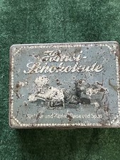 GROSSE Sammlungsauflösung Werbung kein Emailschild Rüger Hansi Blechdose 10 cm‼️