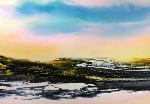 Abstrakte landschaft natur - landschaft,