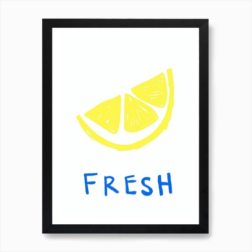 Zitrone frisch wandbild - zitrone,