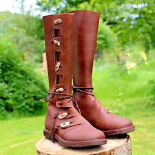 Mittelalter leder stiefel - leder,