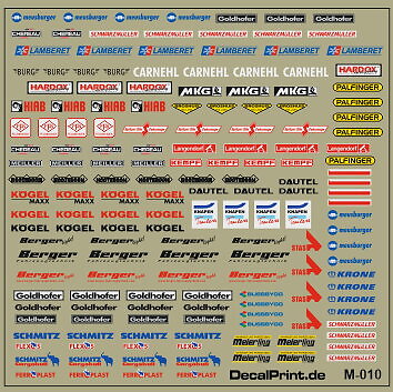 Decals satz universalsatz - decals,