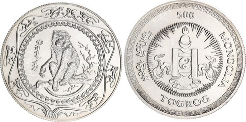 Mongolei 500 tögrög oz - 500, 1