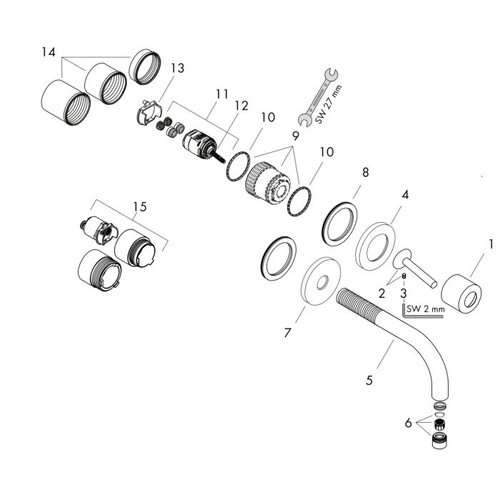 Axor uno wand - axor,