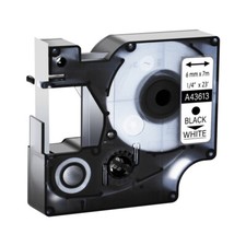 D1 A43613 Black on White Label