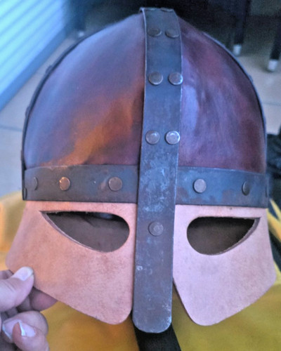 Maske helm leder metall - maske,