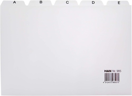 Han karteiregister pp a5 - a-z,