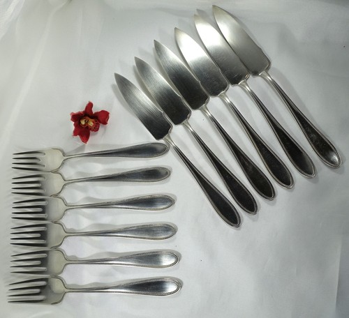 Wmf fischbesteck perlrand mod - fischbesteck,