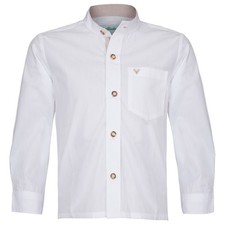 Kinderhemd Marvin weiß beige