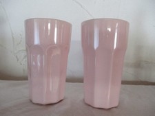 IKEA Pokal Latte Macchiato Kaffeebecher rosa  Höhe 15 cm
