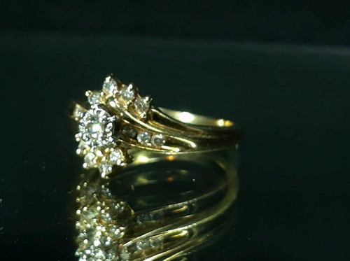 Vintage 10k gelbgold diamant - 10k,