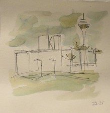 Rheinturm Kit im Tunnel