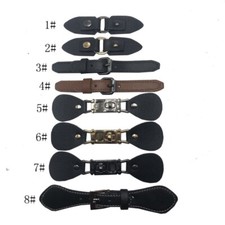 4 x Kunstleder Schnalle