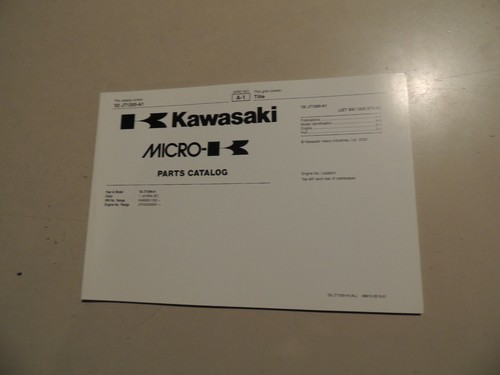 Parts catalog kawasaki jet ski - catalog,