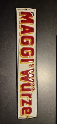 Emailleschild maggi s - emailleschild, würze