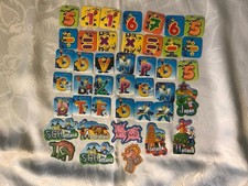 Fruchtzwerge 42 Magnete Zahlen, Buchstaben und Länder  Gebraucht