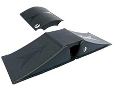Ausstellung: Best Skater Doppelrampen-Set für Skateboard, Skaterrampe 4tlg schw.