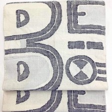 5730# Japanischer Vintage Nagoya Obi Gürtel Kimono Pongee Stoff Seide Traditi...