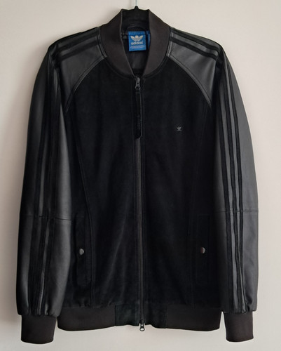 Adidas leder wildleder jacke - adidas, m