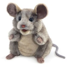 Folkmanis Handpuppe Graue Maus